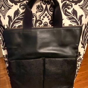 Beautiful Coach Baseball Stitched Tote